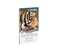LYRA Rembrandt Polycolor, Lápices de Colores para Bellas Artes, redondo, Estuche de Metal, colores surtidos, 12 unidades