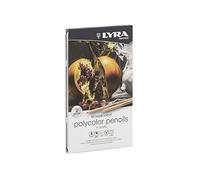 LYRA Rembrandt Polycolor, Lápices de Colores para Bellas Artes, redondo, Estuche de Metal, colores surtidos, 12 unidades