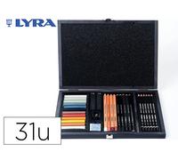 LYRA Rembrandt, Set de Esbozo para Bellas Artes, Caja de Madera, colores surtidos, 32 unidades