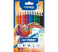 Lyra Súper Ferby 3721120 - Lápices de colores, paquete de 12 piezas en colores aleatorios