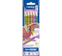 LYRA Super Ferby Metallic - Lápices de colores para adultos, 6 unidades