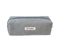 Lyramis - Estuche escolar, pana, lápices, cerniera, astuccio escolar, niña infantil, colegio, simple, estética, pastel, lápiz pequeño, estuche de plumero para adolescentes, escolares, almacenamiento