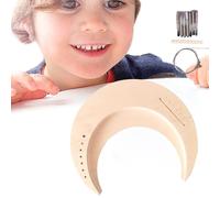 Lyre Craft Kit - Kit de construcción de madera de madera, portátil Beginner Instrument Pack | Interactive String Tools For Children Music Lovers Learners Creative Hobby Gift Studio Projects Joyful