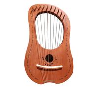 Lyre Harp - 10 Metal String Harp, Mahogany Portable Small Harps With Steel Strings String Musical Instrument For Beginners Adults Kids GiStable Sound QualityComfortable Gri