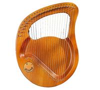 Lyre Harp 24 Cuerdas De Metal, Cuerpo De Caoba De Madera Con Llave De Ajuste, Regalo Para Principiantes Amantes Música Niños Adulto, Con Cuerda De Repuesto, Tutorial De Música