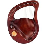 Lyre Harp 24 Cuerdas De Metal Instrumento De Caoba, Diseño Ergonómico, Con Tunining Wrench, Tutorial De Música, Mejor Regalo Para Principiantes Amantes De La Música Adulto (Color : Red)