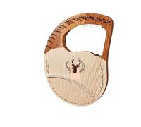 Lyre Harp Arpa de Lira 32/27 cuerdas, arpa Piano, madera totalmente maciza, caoba, instrumento Musical portátil(32 String)