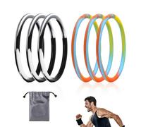 Lyreh 6uds Bandas Soporte Tendón Rotuliano, Banda Rótula Silicone Estabilizador con Bolsa Almacenamiento Rodillera Elástica Patela para Hombres Mujeres Carrera Fútbol Senderismo y Deportes (Color 2)