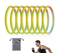 Lyreh 8uds Bandas Soporte Tendón Rotuliano, Banda Rótula Silicone Estabilizador con Bolsa Almacenamiento Rodillera Elástica Patela para Hombres Mujeres Carrera Fútbol Senderismo y Deportes (Color 10)