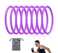 Lyreh 8uds Bandas Soporte Tendón Rotuliano, Banda Rótula Silicone Estabilizador con Bolsa Almacenamiento Rodillera Elástica Patela para Hombres Mujeres Carrera Fútbol Senderismo y Deportes (Morado)