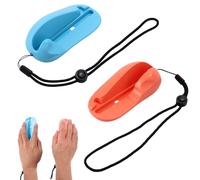 Lyreh Adaptador Ratón Mando Juego para Switch 2 Joy-Con 2 Empuñaduras, Mini Agarre Ratón Portátil Accesorio Mando Juego para Drag x Drive Jugador Regalos Accesorios (Azul, Naranja)