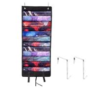 Lyreh Bolsa Almacenamiento Tapete Juego, Soporte PVC Tapete Colgante con 2 Ganchos Organizador Duradero Estándar Accesorio Práctico para TCG/MTG