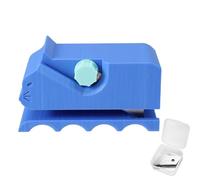 Lyreh Cortador Cartón para Rascadores Gatos, Impreso 3D Forma Gatito Cortador Tiras Cartón con 10 Cuchillas Manual Portátil Herramienta para Amantes de los Gatos Manualidades (Azul)