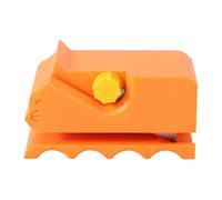 Lyreh Cortador de Cartón para Rascar Gatos, Herramienta Corte de Cartón para Rascar Gatos Manual con Forma Gatito Impresa en 3D con Cuchilla Accesorio Mascotas(Naranja)