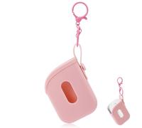 Lyreh Estuche de Silicona para Touchland Desinfectante de Manos 30 ml, Funda Protectora con Llavero para Desinfectante Manos Ideal Viajes (Rosa)