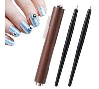 Lyreh Juego de Herramientas Magnéticas Uñas, 3 en 1 Imán Uñas Ojo Gato con 2 Bolígrafos Magnéticos Herramienta Multifuncional Diseño para Esmalte Gel Ojo Gato Succión Fuerte para Salón Hogar