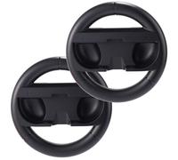 Lyreh Mango de Volante Negro para Switch 2, 14,5 x 14,5 cm Volante Carreras para Videojuegos de Compatible con el Mando Switch 2