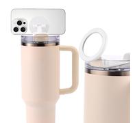 Lyreh Soporte Magnético Teléfono para Stanley Quencher H2.0 Flowstate Tumbler, Soporte Portátil Plástico Accesorio Práctico para Coche Casa Oficina Gimnasio (Blanco)