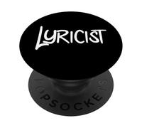 Lyricist Hip Hop Rap Music Poetry Poem Writer Lyricism MC PopSockets PopGrip Adhesivo
