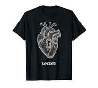 LyricLyfe-Long Sleeve Shirt-Achy Breaky Heart-Locked Heart Camiseta