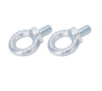 lyrlody 2PCS Perno de Argolla Galvanizado Q235 Acero Anillo de Elevación Perno Rosca Profunda Diseño de Hombro Rosca Estándar Conexión Estable para Uso en Construcción Naval Portuaria (M18)
