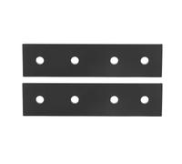 lyrlody 2PCS Placa de Conexión de 4 Orificios Soportes Rectos Planos de Aleación de Aluminio Soporte de Conexión de 4 Orificios para Conexiones Mecánicas Marco de Muebles Mesa Cama Estante