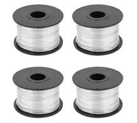 lyrlody 4 Rollos de Alambre de Atar de 110 M y 0,8 Mm, de Acero con bajo Contenido de Carbono, para Máquinas de Atado Automáticas, Suave y Flexible, de Larga duración.