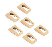 lyrlody 6 Agujas para Tocadiscos, Reemplazo de Aguja para Tocadiscos con Punta Cónica de Diamante de Imitación, para Victrola, Ion Y Boytone