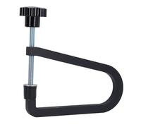 lyrlody Abrazadera para Puente de Guitarra Acústica, Abrazadera en C de Alcance Profundo, Construcción Robusta de Acero Fundido con Perilla Grande para Reparación de Guitarra, Man (R260 Negro)
