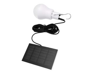 lyrlody Bombilla de Luz Solar Luz de Acampada Bombilla LED de Emergencia Lámpara de Tienda de Colgante Portátil Alimentada por Energía Solar 800mAh Detección de
