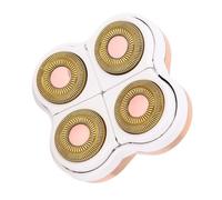 lyrlody Cabezal de Reemplazo de Quiebre, Dorado Chapado en Doble Uso de Doble Uso de 360 grados Flotando para la Depilación del Cuerpo de la Pierna con Material ABS