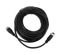 lyrlody Cable de Extensión de Cámara de Respaldo de 4 Pines con Salida Clara de Señal Estable para Camión, Remolque, Autobús, RV, Conector M12 de Cobre de 16,4 Pies (12 m/39, pies)