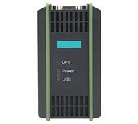 lyrlody Cable de Programación USB-MPI compatible con S7 300, Adaptador PLC 6GK1571 0BA00 0AA0, Aislamiento Óptico, Conectores Niquelados, Soporte PPI MPI