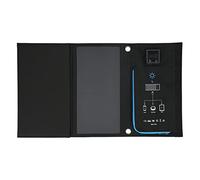 lyrlody Cargador de Teléfono Solar Plegable, Bolsa de Carga Solar de CC de Goma de Tela ABS, Panel de EnergíA de 21 W 5 V 3,5 A USB Dual, Impermeable A Prueba de Polvo para Viajes, Senderismo,