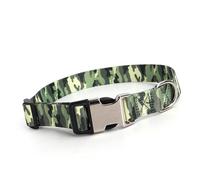 lyrlody Collar para, Collar para Mascotas de Poliéster Impreso con Hebilla de Metal de Ajuste Ajustable y Anillo en D de Acero Inoxidable, Diseño de Patrón Suave para Caminar Diario, Uso Al Aire (L)