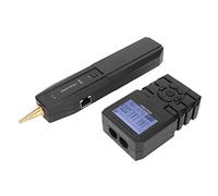 lyrlody Comprobador de Cable de Red PoE Pantalla LCD Multifuncional, 5 | Rastreador de cables Ethernet RJ45, medida de longitud de 250 m, prueba de un extremo, caza antiinterferencias, cable