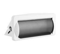lyrlody Cubierta de Marina Marina Impermeable para el Bote de Radio Protector de DVD DVD con Puerta Retractante Teñida para Facilitar la Instalación del Escudo de Plástico ABS