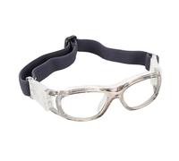 lyrlody Gafas de Baloncesto Gafas Deportivas para Niños Lentes Protectoras Ajustables de Policarbonato con Lentes Intercambiables para Baloncesto Fútbol Ciclismo (5-15 Años) (GREY)
