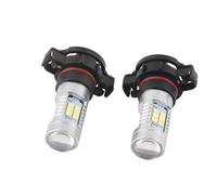 lyrlody H16 Led Faro Niebla Bombillas 21W 6000K Blanco 2 Unidades para | Chips 2835, 12V 21W, 2100lm, 6000K Blanco, 2504 5200 5201 5202 9009 PSX24W, Luces de Circulación Diurna
