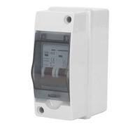 lyrlody Interruptor de Desconexión Solar Fotovoltaica, Interruptor de Aislamiento de CC ABS de Policarbonato 500 V IP65 con Cubierta Transparente, Caja de Interruptores de 1 Cadena de Entrada y 1