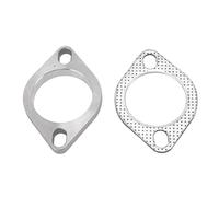 lyrlody Kit de Junta de Brida de Escape, Juego de Juntas de Escape, Sello de Brida de Acero Inoxidable Universal Conexión de Repuesto con Sellado Fuerte para Downpipe Catback Headers