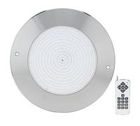 lyrlody Luz LED para Piscina IP68 Luz Subacuática RGB 25W 2500LM 12V Montado en la Pared con Control Remoto Relleno de Resina Acero Inoxidable 304 para Piscinas Acuarios Hoteles