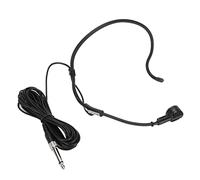 lyrlody Micrófono con Cable con Conexión de 6,35mm, Cable de 5m, Micrófono con Gancho para la Oreja ABS, Micrófono para Karaoke, Amplificador de Altavoz, Lecciones
