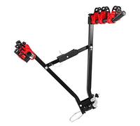 lyrlody Portador de Bicicletas de Portón Trasero 3601 Carrier de Autos de Acero Rack Van Rack 3 Bike Soport con Rotación de 360 Grados para Viajes por Carretera Camping Outdoor Adventures