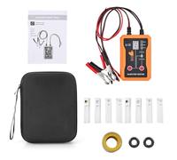 lyrlody Probador de Inyectores de, Kit de Herramientas de Limpieza de Inyectores ABS, Limpiador de Diagnóstico de Doble Canal de 12 V con 8 Adaptadores 8 Modos de Pulso para Mecánicos y Talleres de