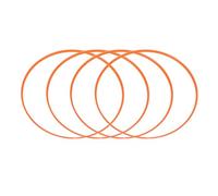 lyrlody Protector de Llanta de Rueda de 18 Pulgadas Anillo Embellecedor de Rueda ABS Juego de 4 Protector contra Rayones Autoadhesivo Naranja para Automóviles con Bordes de Planos de Más de 7 Mm