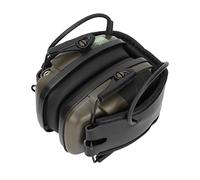 lyrlody Protectores Auditivos de Seguridad, Orejeras Reducción de Ruido Plegables, Diadema Acolchada con Sonido Claro y Jacks de Audio para Tiro y Caza (GREEN)
