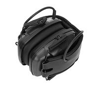 lyrlody Protectores Auditivos de Seguridad, Orejeras Reducción de Ruido Plegables, Diadema Acolchada con Sonido Claro y Jacks de Audio para Tiro y Caza (BLACK)
