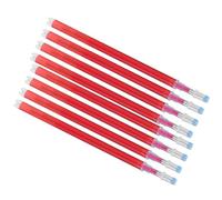 lyrlody Recarga de Rotulador para Tela, Recarga de Tiza de Sastre, de Bolígrafo de Costura, 100 Piezas Borrables con Calor, Accesorio para Cuero con Punta de Acero para Zapatos, (rojo)