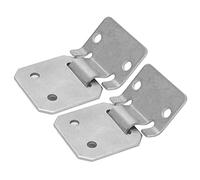 lyrlody Reemplazo de la Bisagra del Asiento Kit de Placa de Bisagra de Acero Inoxidable para Automóvil DS 1979-Up Gas Electric con 2 Juegos 4 Piezas de Instalación Fácil